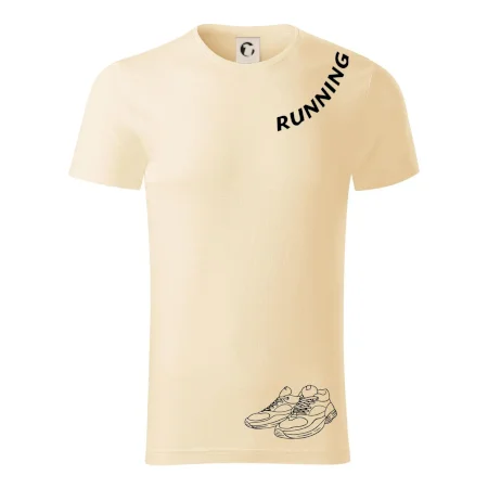 Running nápis šikmo