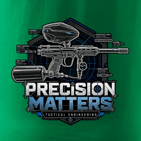 Technický nákres precision matters paintball