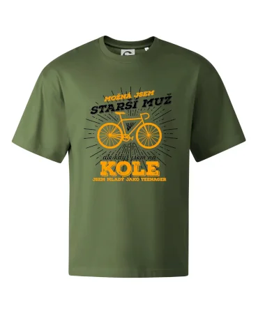 Starší muž - cyklista silniční kolo