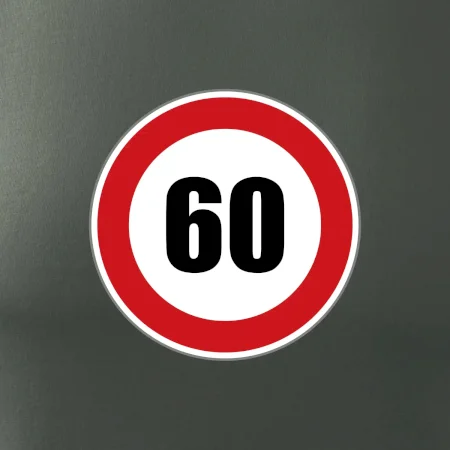 Dopravní značka - omezení rychlosti 60