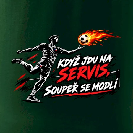 Nohejbalový pekelný servis