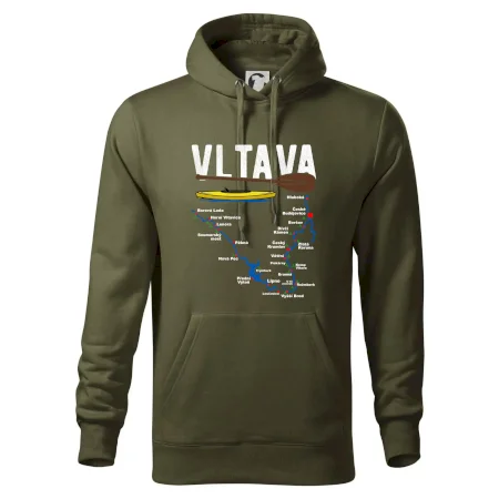 Mapa řeky Vltavy