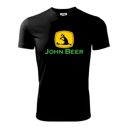 John Beer jelen s pivem