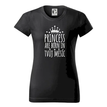 Princesses are born in (vlastní nápis měsíc narození)
