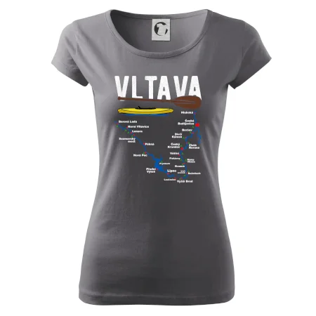 Mapa řeky Vltavy
