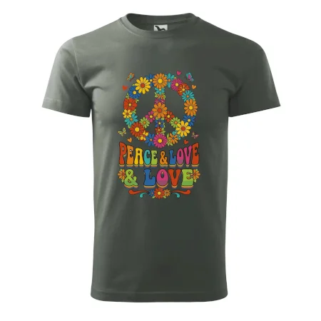 Peace and love - na výšku s květy