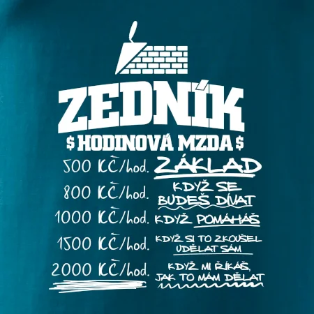 Hodinová mzda zedník