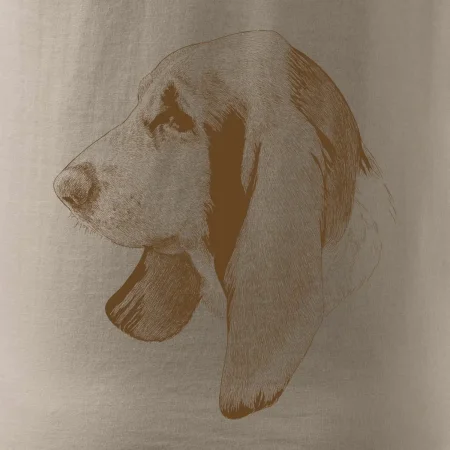 Basset - kreslená hlava