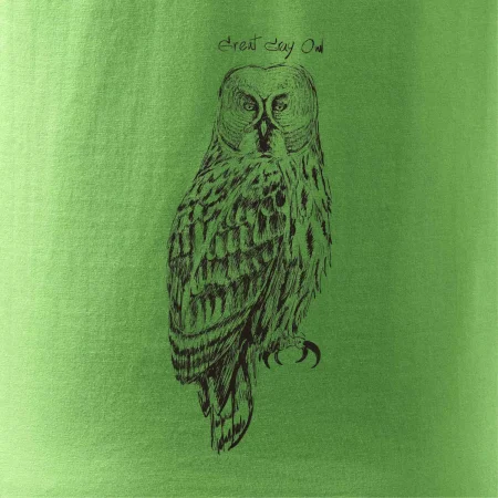 Puštík vousatý great gray owl