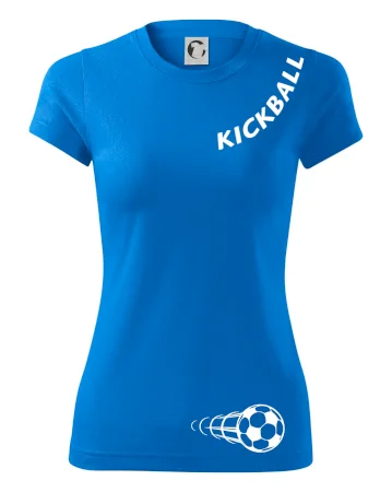 Kickball nápis šikmo