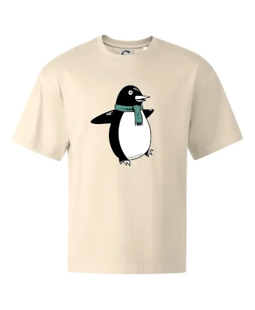Tučňák se zelenou šálou