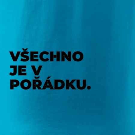 VŠECHNO JE V POŘÁDKU.