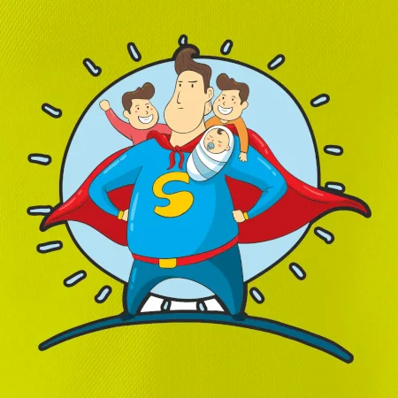 Táta superman - kluk, kluk a dítě