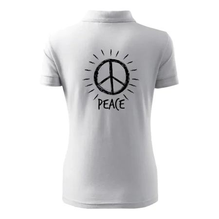 Peace symbol černobílý
