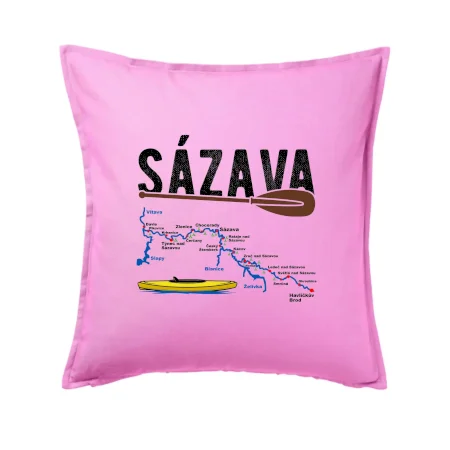 Mapa řeky Sázavy