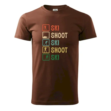 Biatlon ski shoot ski