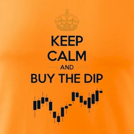 Keep Calm and Buy the Dip - koruna  a graf