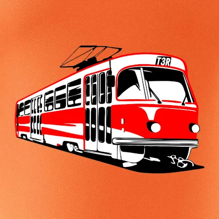 Tramvaj T3R barevná