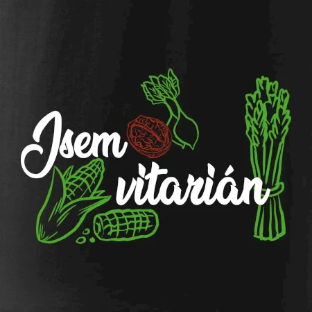 Jsem vitarián - nápis