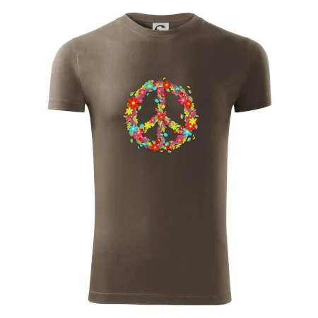 Peace symbol červené květiny