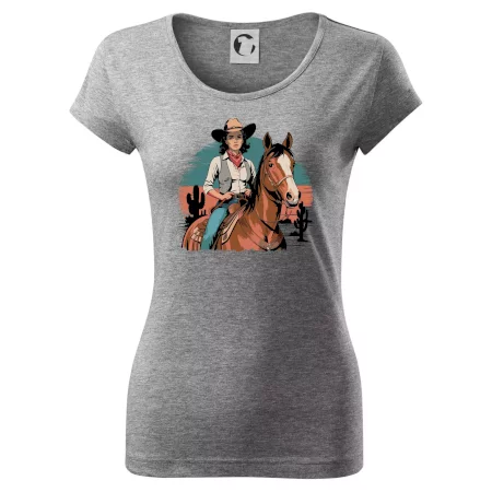 Cowgirl vintage na koni