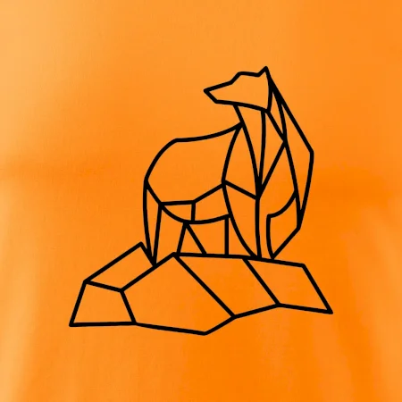 Geometrie lední medvěd na ledu
