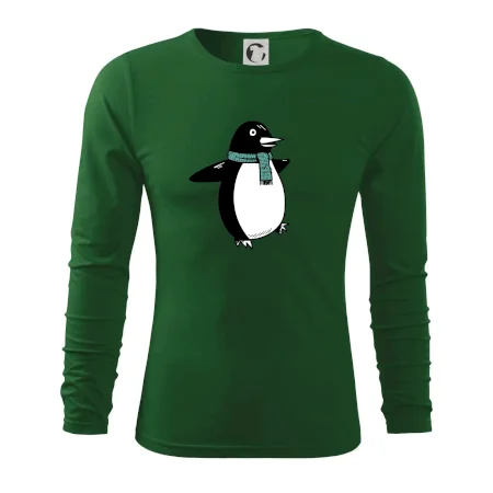 Tučňák se zelenou šálou