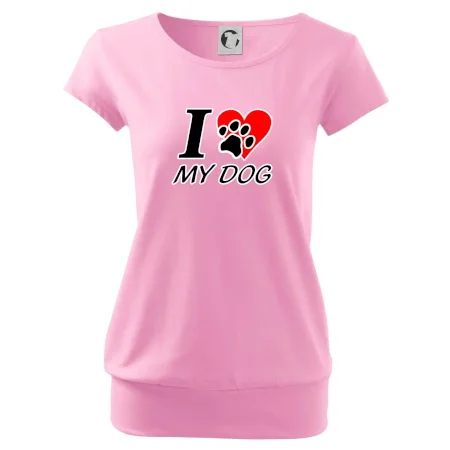 I love my dog - nápis