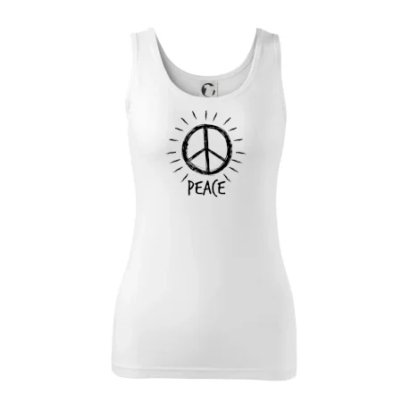 Peace symbol černobílý