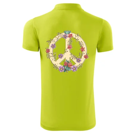 Peace symbol pískový