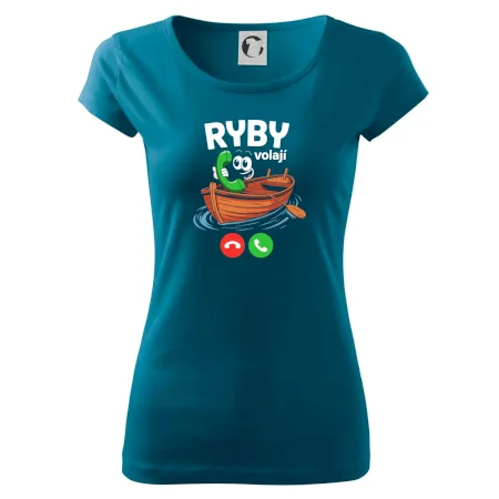Karikatura ryby volají