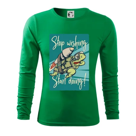 Stop wishing start doing želva