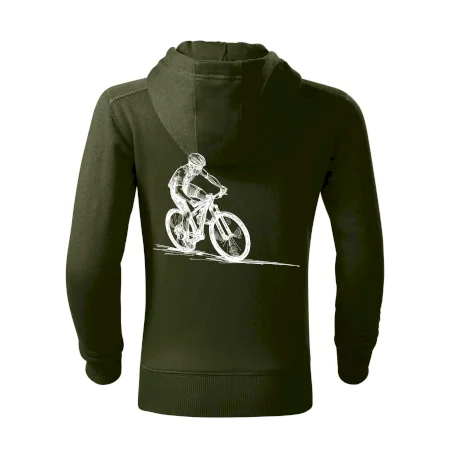 MTB kreslený cyklista