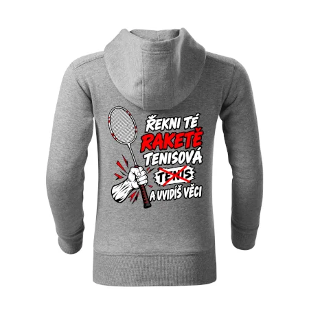 Badmintonová raketa není tenisová