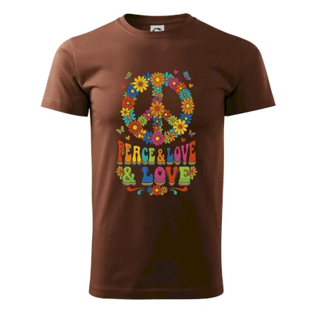 Peace and love - na výšku s květy