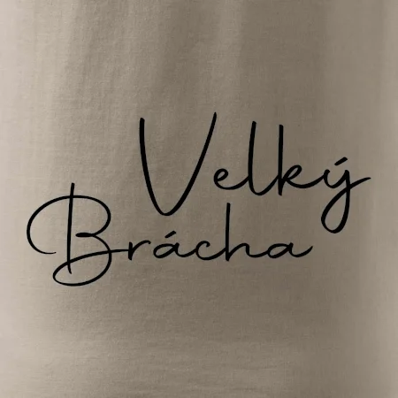 Velký brácha - nápis na zádech