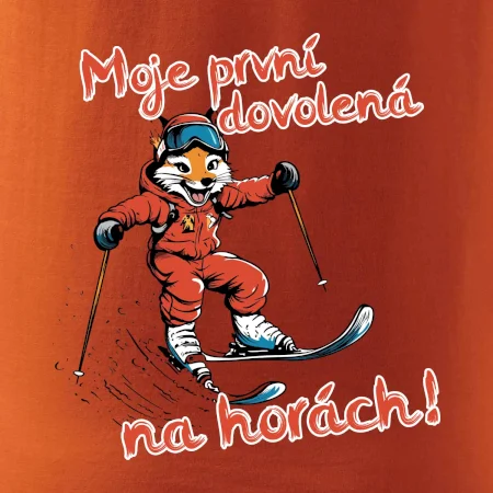Moje první dovolená na horách hnědá  liška