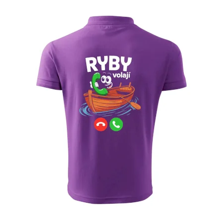 Karikatura ryby volají