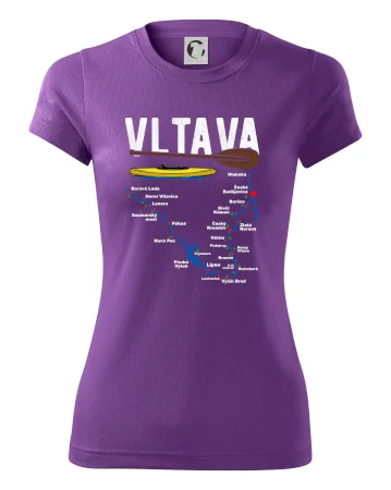 Mapa řeky Vltavy