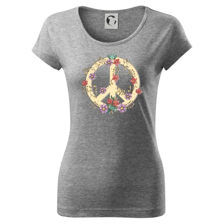 Peace symbol pískový