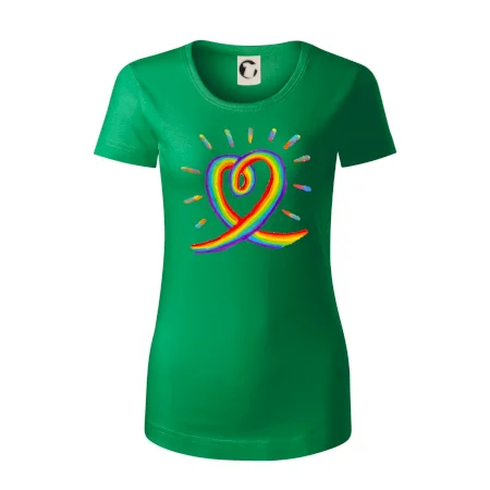 Srdce pride duha kreslená