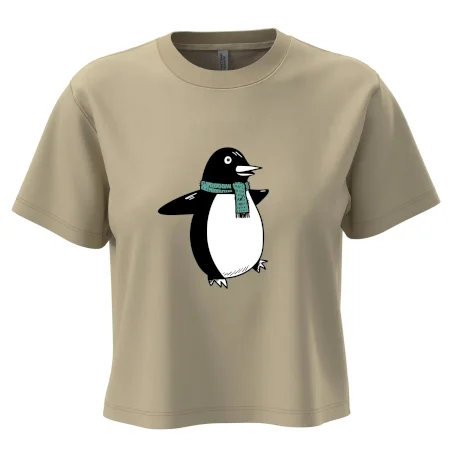 Tučňák se zelenou šálou