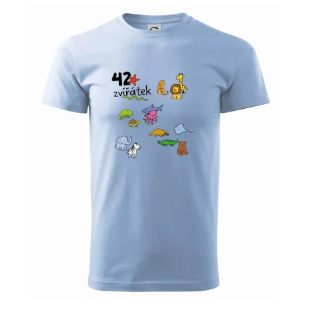 Tričko + 42 nažehlovacích zvířátek