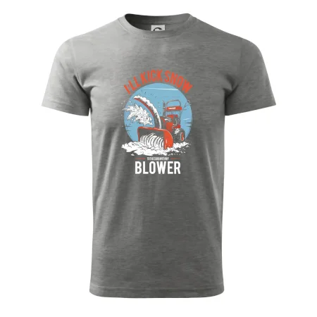 Kick snow blower