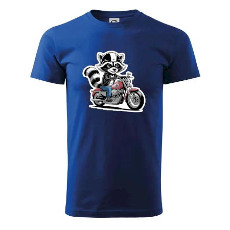 Mýval na motorce kreslený