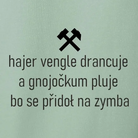 Hajer vengle drancuje a gnojočkum pluje bo se přidoł na zymba