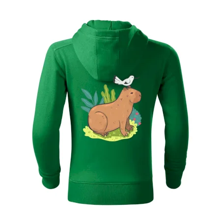 Kapybara a ptáček