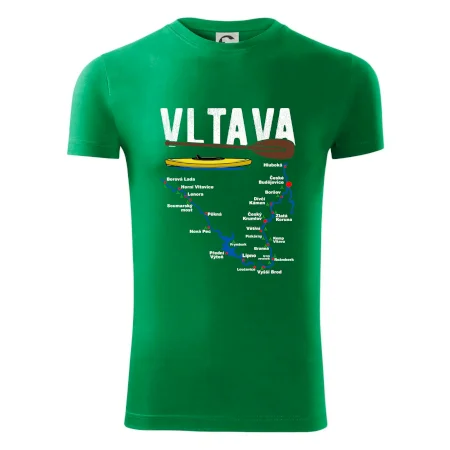 Mapa řeky Vltavy