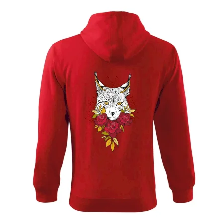 Rys s červenými růžemi  (Pecka design)