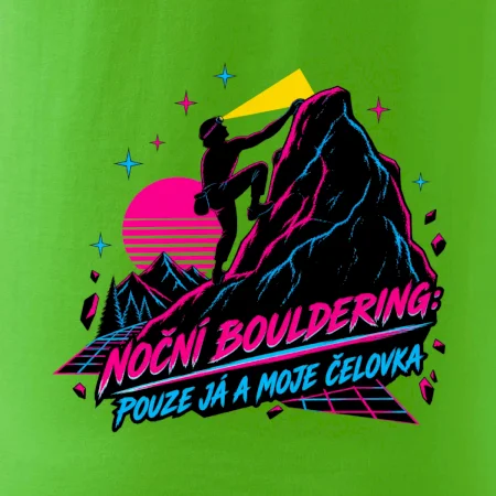 Noční bouldering s čelovkou